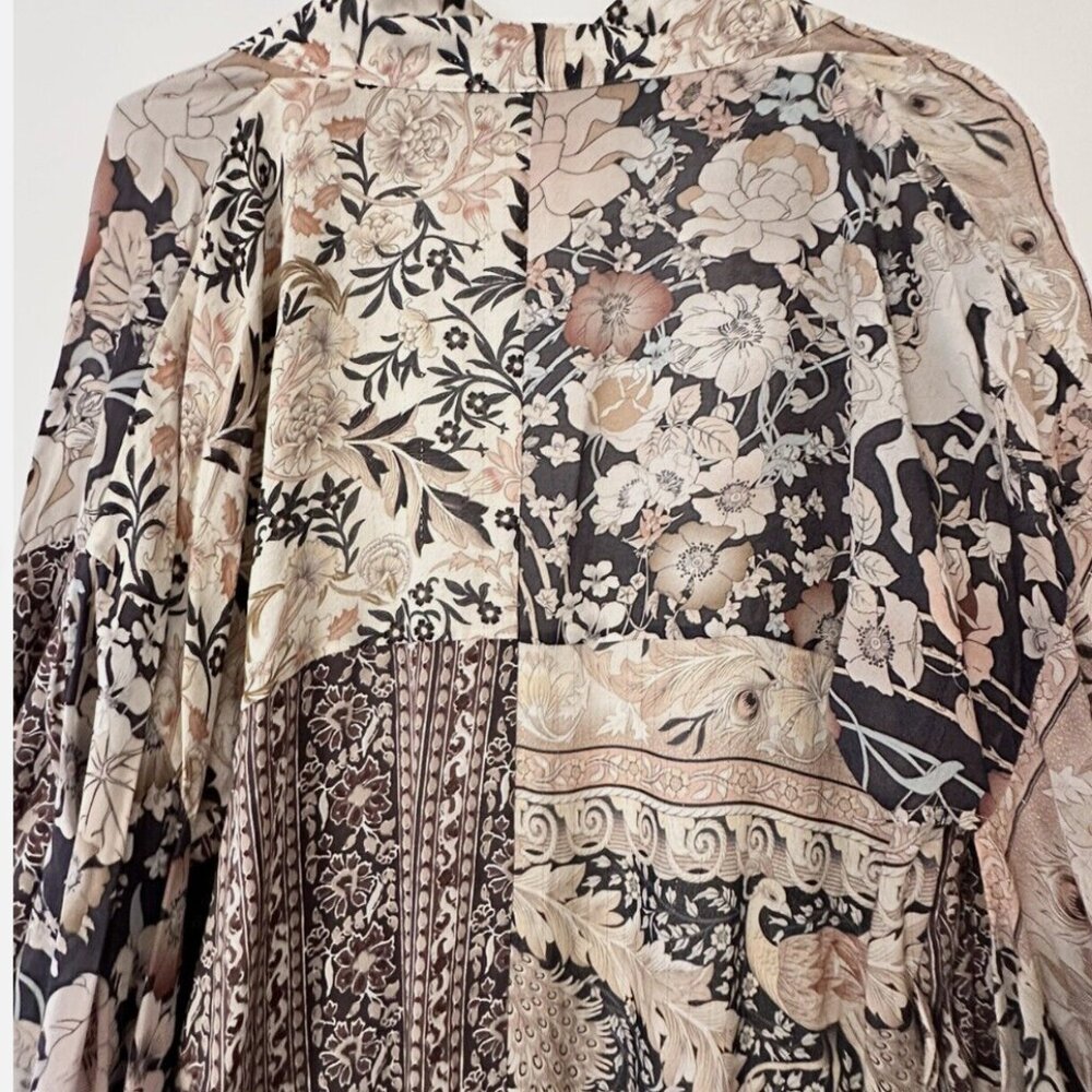 Spell Renew Patchwork Short Robe Blush VHTF 🦄 - Picture 8 of 9